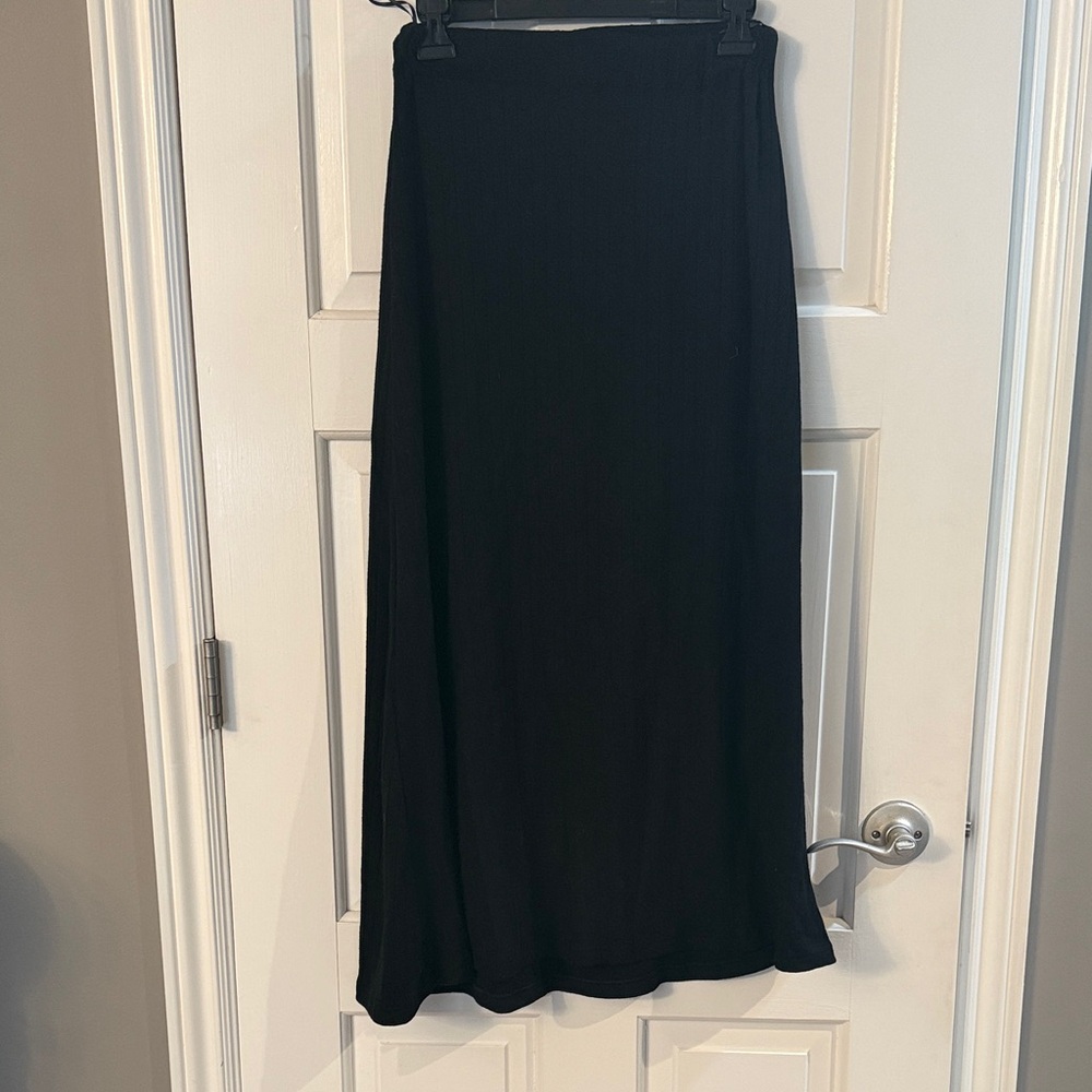 Chic Black Maxi  sweater Skirt for Women